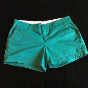 Old navy teal green shorts size 12